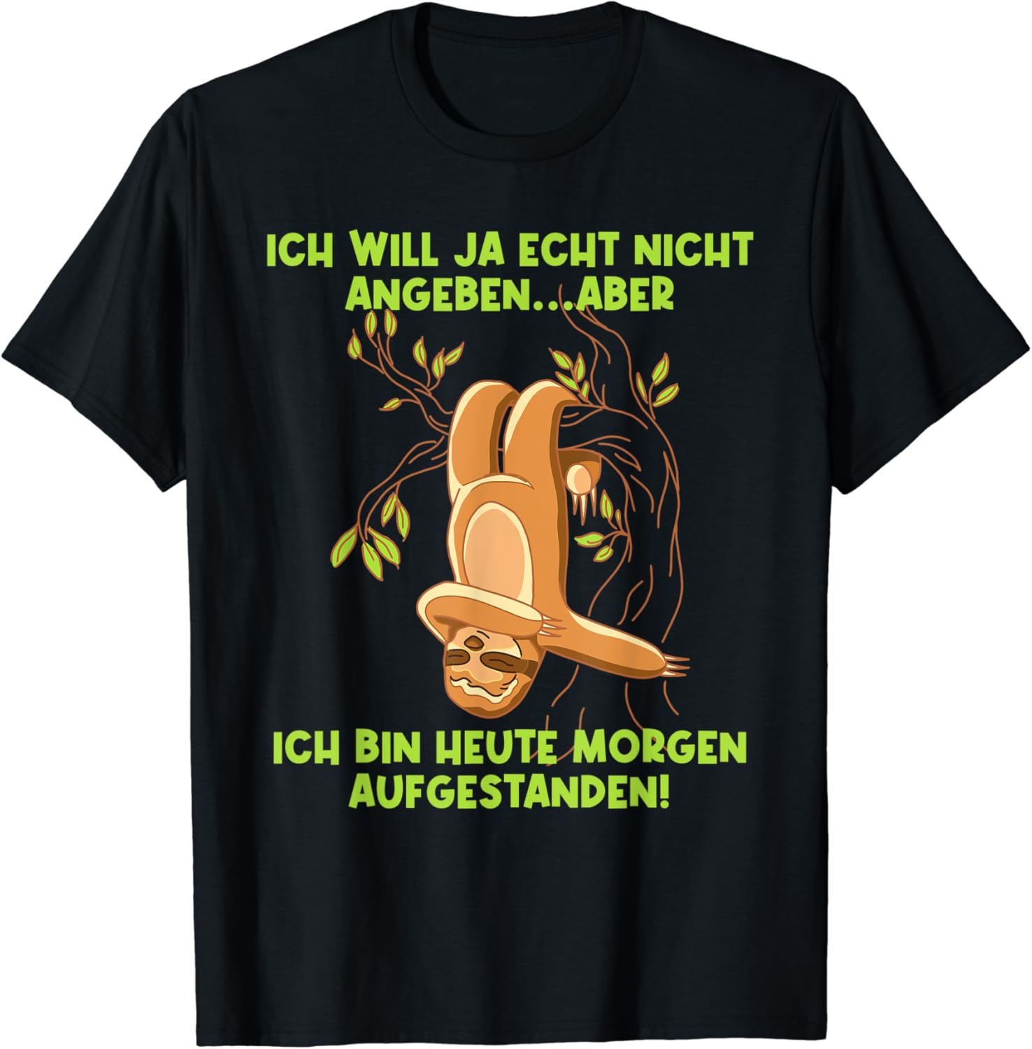 Ich spüre das Tier in mir fühle es ist ein Faultier Angeber TShirt Amazon.de Fashion